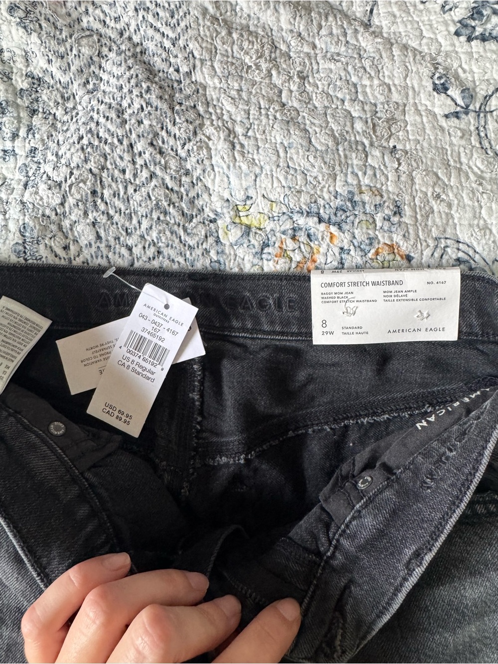 American Eagle Outfitters Women's Dark Gray Comfort Stretch Jeggings